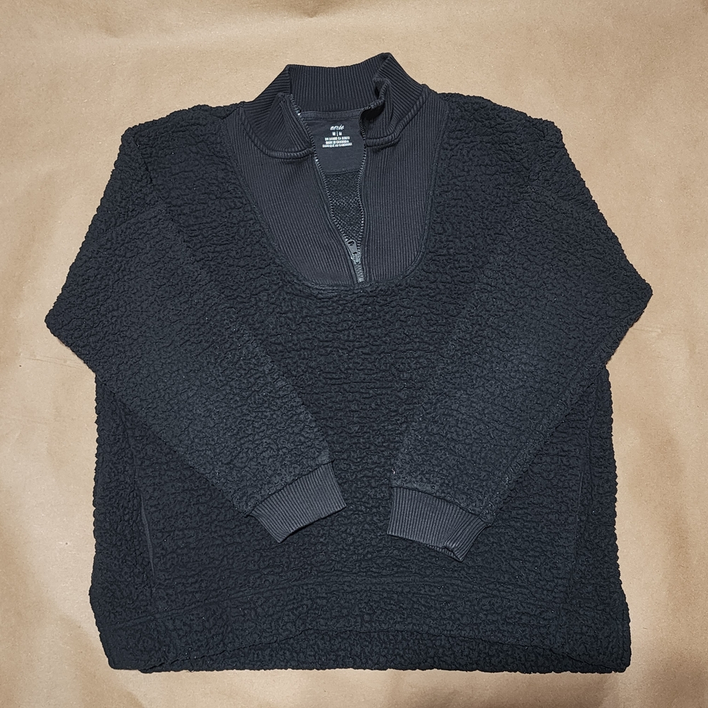 Aerie Fleece Three Quarter Zip Pullover